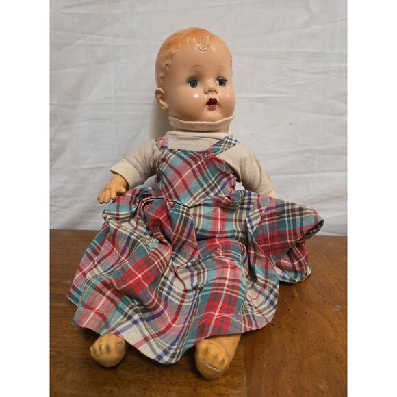 Ideal Other - Composition Doll 16" In Red Hair Eyes Open Close 1940s Vintage Cee And‎ Dee?